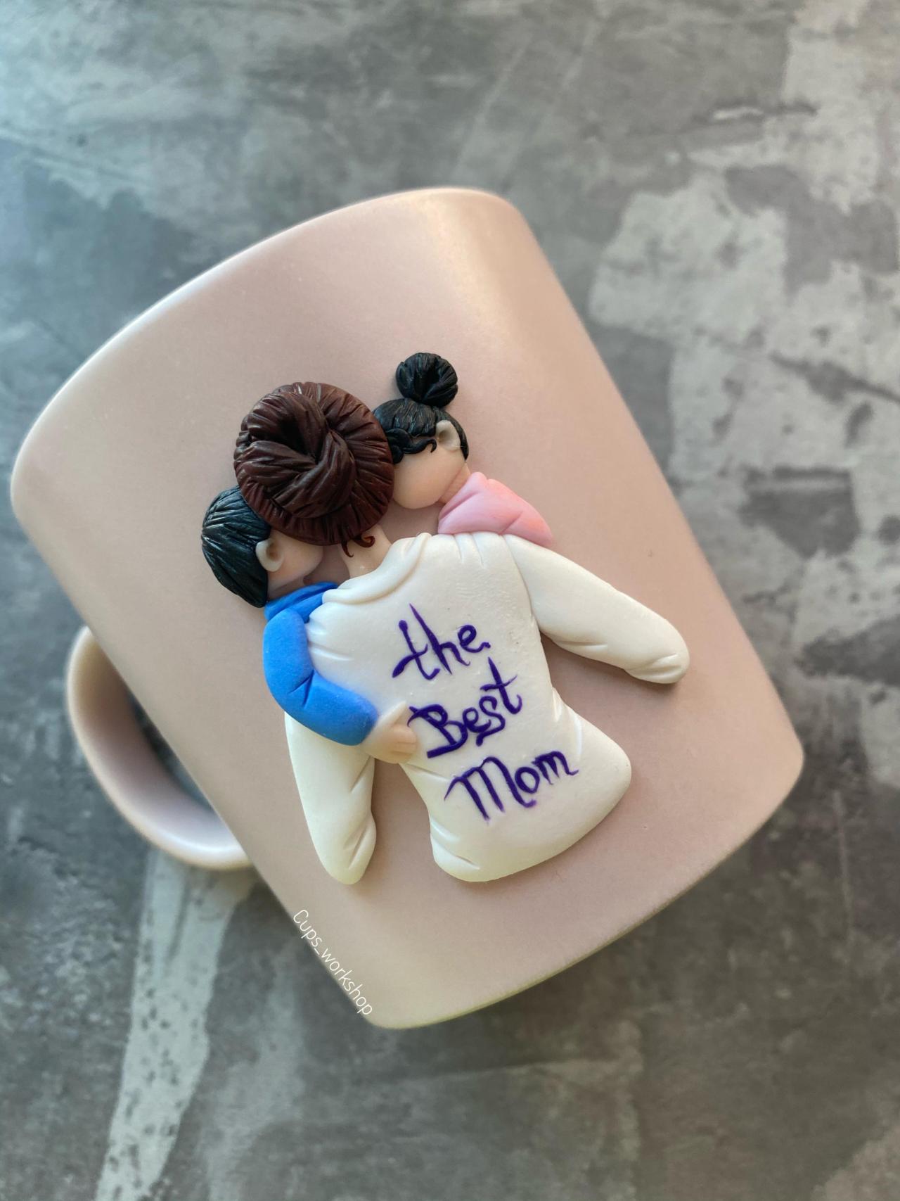 Mothers day gift box from daughter - ceramic mug handmade